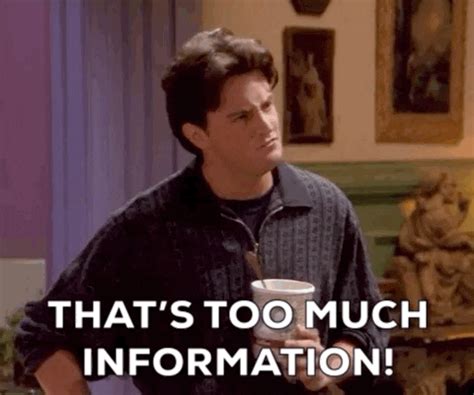 Season 1 Too Much Information GIF by Friends - Find & Share on GIPHY | Friends funny, Funny gif ...