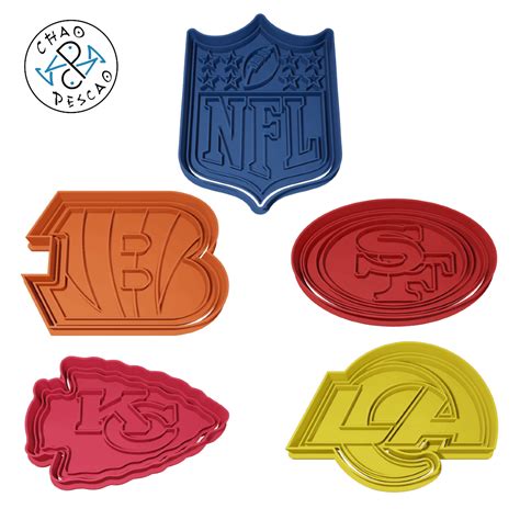 STL file NFL - Play Offs - Football Collection Set - Cookie Cutter - Fondant - Polymer Clay ️・3D ...