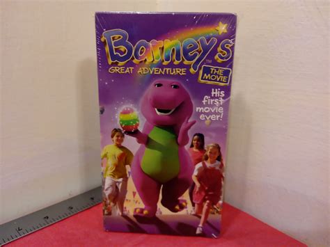 Vintage VHS Movie Tape, Barney's Great Adventure, Barney, 1998~