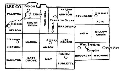 Marion County Illinois Township Map