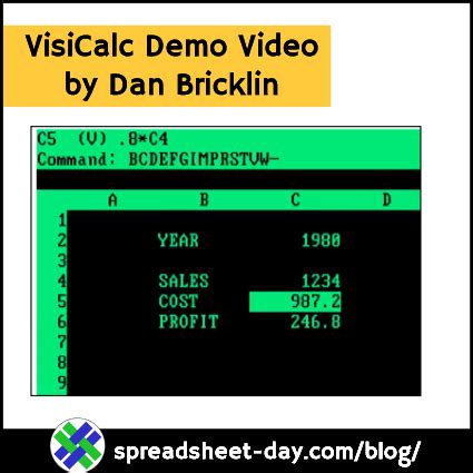 VisiCalc Demo by Dan Bricklin – Spreadsheet Day