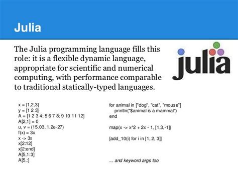 Julia Programming Language Tutorials - Data Science Central