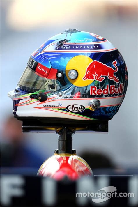 helmet of Daniel Ricciardo, Red Bull Racing at Abu Dhabi GP - Formula 1 ...