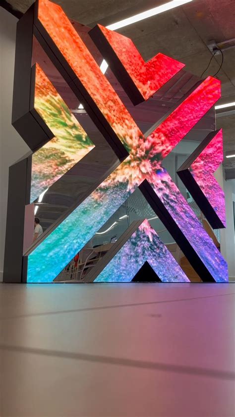 Abstract LED Display - A Dazzling Work of LED Art