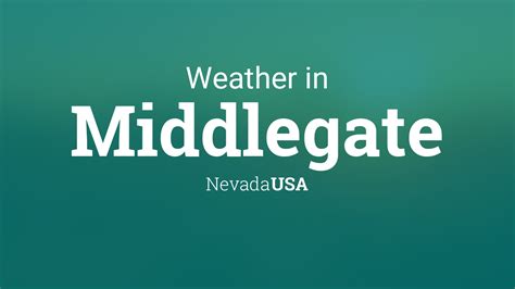 Weather for Middlegate, Nevada, USA