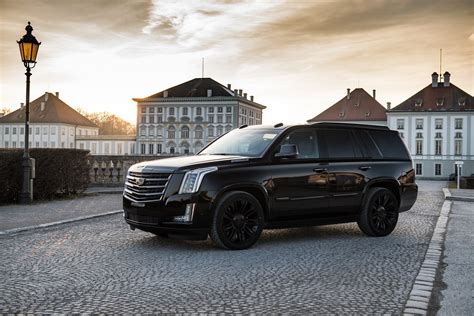 Download SUV Black Car Car Cadillac Vehicle Cadillac Escalade 4k Ultra HD Wallpaper