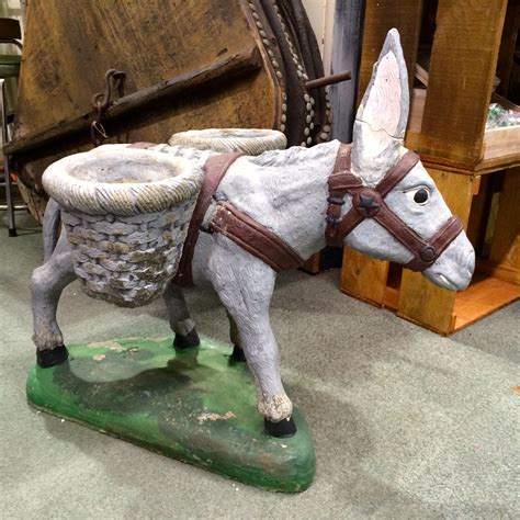 Rare vintage concrete donkey planter, Roadside Retro, the Amazing Mill ...