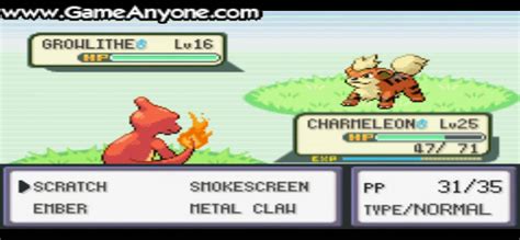 Pokemon Fire red walkthrough part 27: I caught a Growlithe! - YouTube