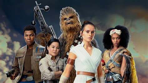 Download Chewbacca Rose Tico Finn (Star Wars) Rey (Star Wars) Movie Star Wars: The Rise Of ...