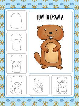 Groundhog Day Directed Drawing and Journal Prompt FREE by Draw Calm