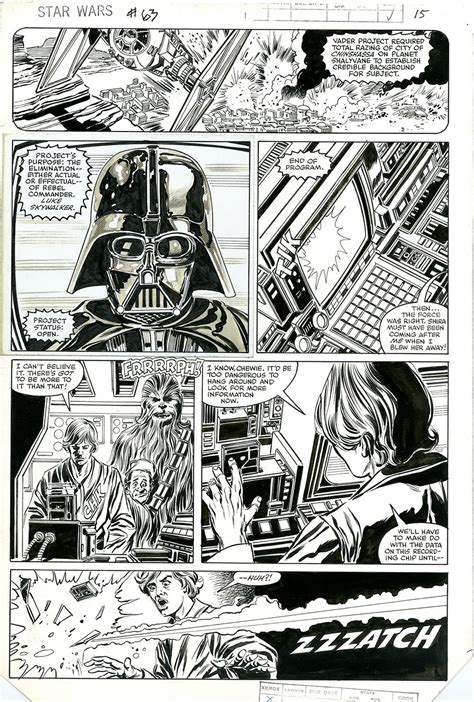 Star Wars #63, page 15. Marvel Comics, 1982. Layouts by Walt Simonson ...