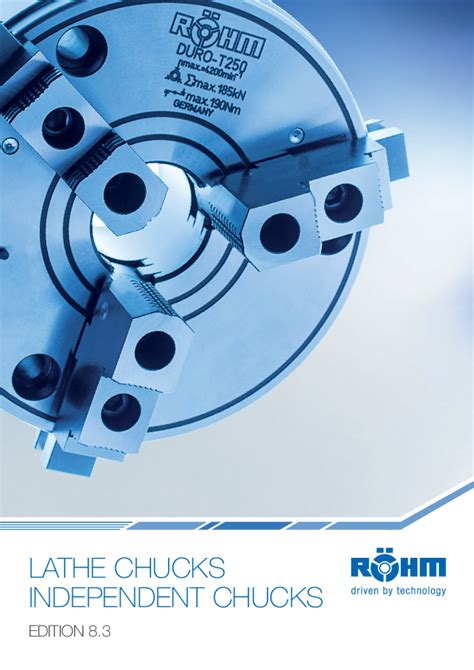 Independent chucks - Röhm clamping devices : drill chucks, lathe chucks, HSK tools