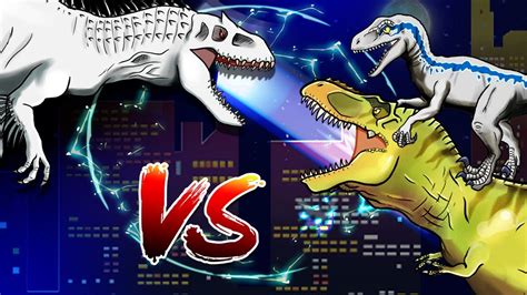 Indominus Rex Vs Velociraptor Blue