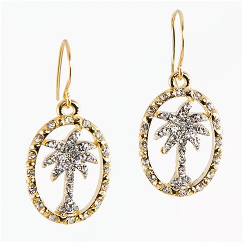 Rancho Trading Company. EA658: Golden Palm Tree Earrings