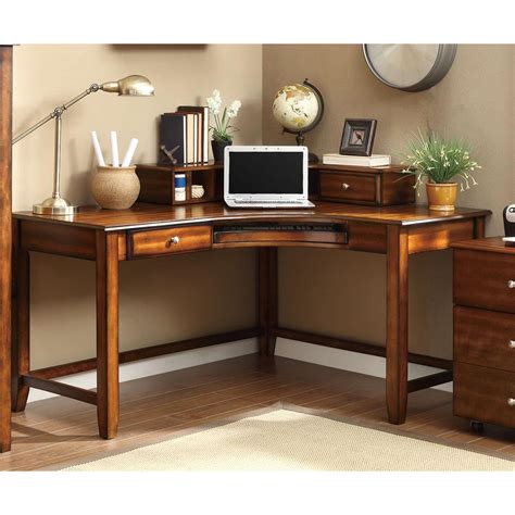 Home Office Furniture Corner Desk Belleze Kent L-Shaped Home Office ...