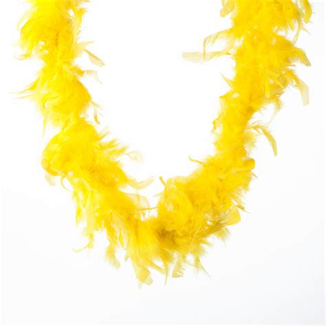 Yellow Feather Boa