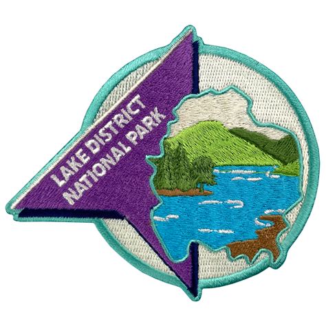 Lake District National Park Sew On Patch - Pawprint Family