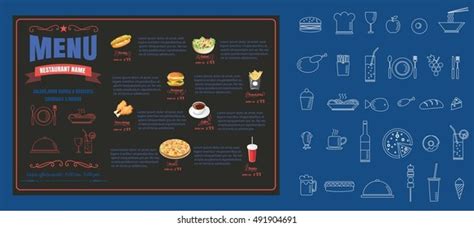 Restaurant Food Menu Design Vector Format Stock Vector (Royalty Free) 491904691 | Shutterstock