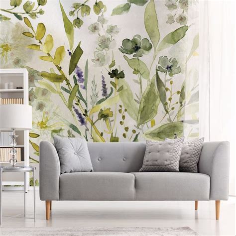 Stunning floral wallpaper from Wallsauce! Create your dream living room ...