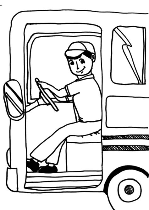 Driver Coloring Page