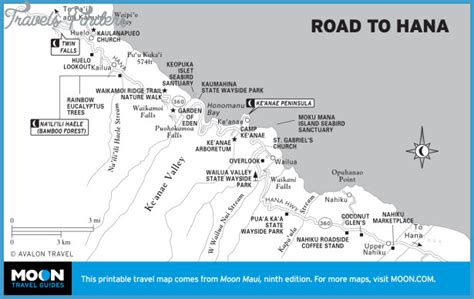 Maui Hiking Trails Map - TravelsFinders.Com