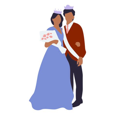 Prom King And Queen Silhouette PNG & SVG Design For T-Shirts