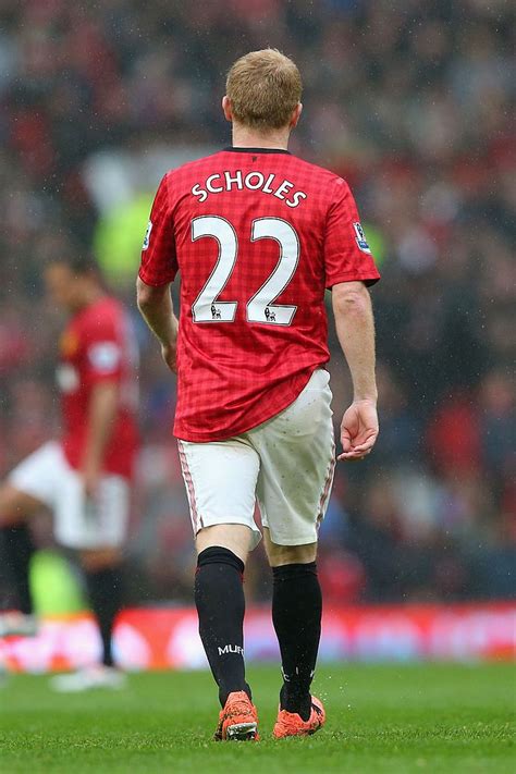 MANCHESTER, ENGLAND - MAY 12: Paul Scholes of Manchester United looks ...