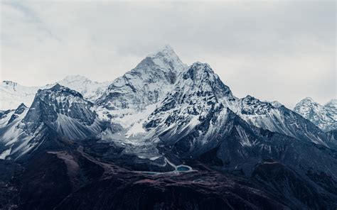 Mount Everest Wallpaper 4K, Mountain Peak, Himalayas, Nepal