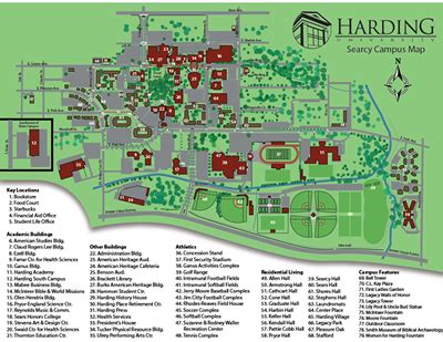 Harding University Campus Map - China Map Tourist Destinations