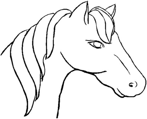 Horse Head Pictures To Color - ClipArt Best