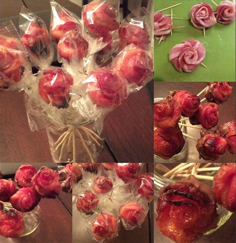 My first bacon bouquet. What fun! | Bacon bouquet, Bacon, Food