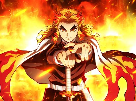 1024x768 Resolution Rengoku Demon Slayer 1024x768 Resolution Wallpaper ...