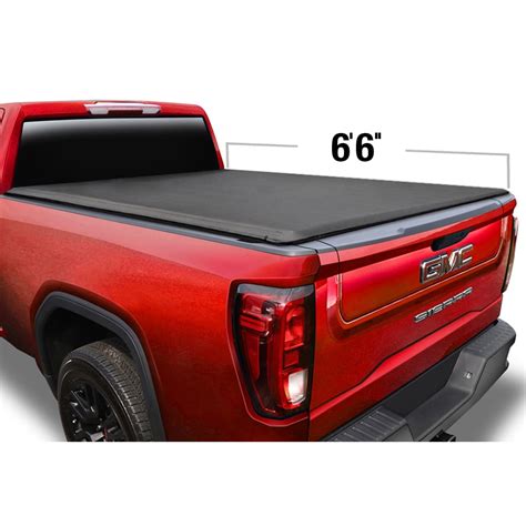 Soft Roll Up Truck Bed Tonneau Cover for 2007-2013 Chevy Silverado / GMC Sierra 1500; 2007-2014 ...