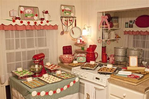 Mrs. Claus’ Kitchen party plan....darling! Red White Christmas, Sweet ...