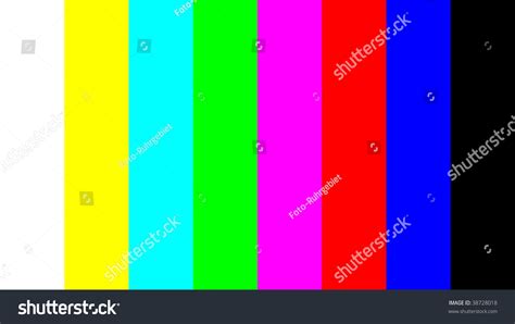 Color Bar Test Pattern Way Assess Stock Photo 38728018 - Shutterstock