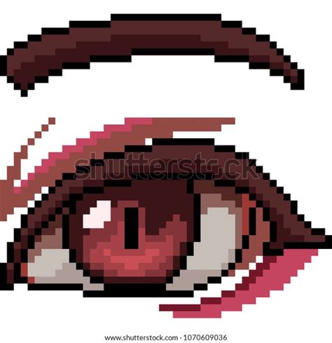 Vector Pixel Art Beautiful Eye Isolated Stock Vector (Royalty Free) 1070609036 | Shutterstock