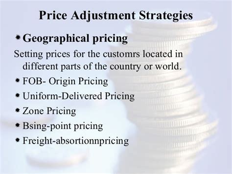 Pricce Adjustment strategies Presentation