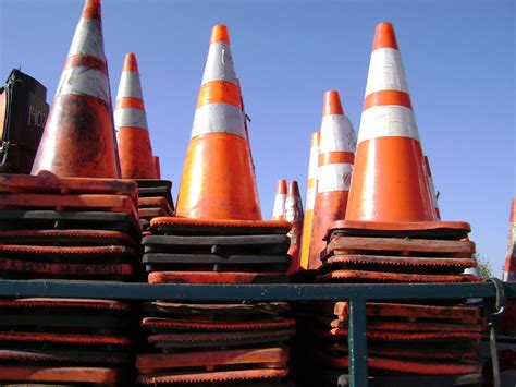 Traffic Cones Free Stock Photo - Public Domain Pictures