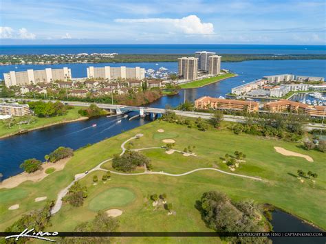 North Palm Beach Country Club Along the Waterway Florida | Royal Stock Photo