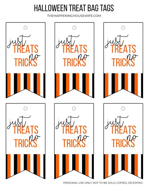 Halloween Gift Bag Tags Printable - Printable Word Searches