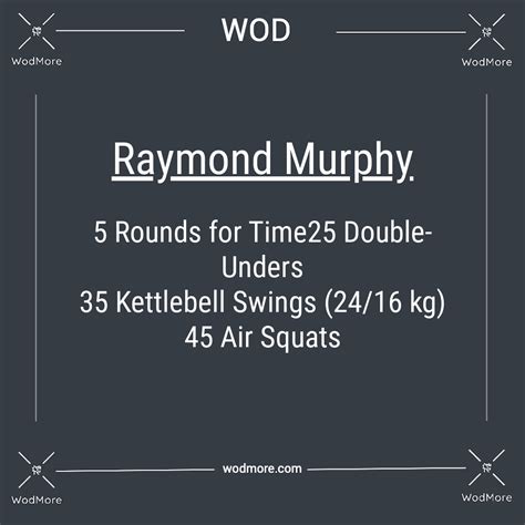 The "Raymond Murphy" Workout, CrossFit WOD | WodMore