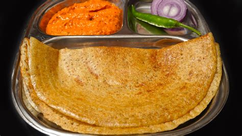 Pearl Millet Dosa With Spicy Tomato Chutney - Kambu Dosai Recipe | rice, tomato, chutney, recipe ...