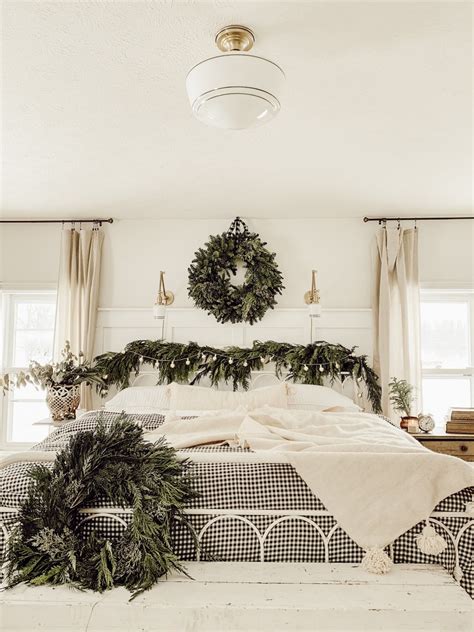 Cozy Cottage Christmas Bedroom - Liz Marie Blog