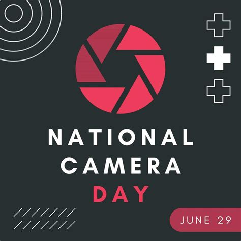 a poster for national camera day 25293685 Vector Art at Vecteezy