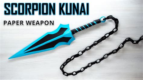 DIY HOW TO MAKE SCORPION KUNAI FROM A4 PAPER MORTAL KOMBAT, 48% OFF