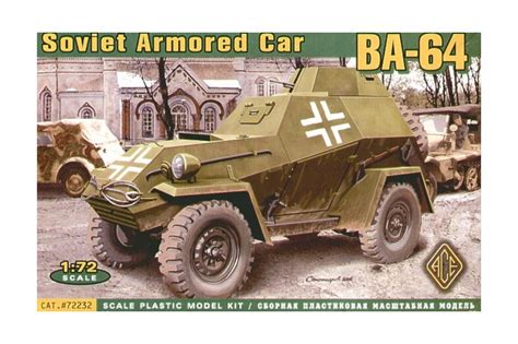 BA-64 Soviet Red Army Armored Car - Ace Models 72232 - Model - English