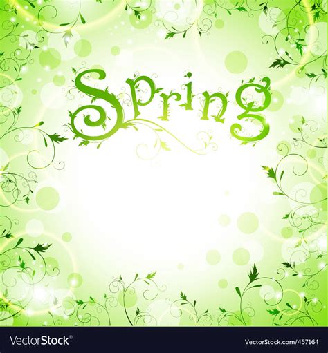 Spring frame Royalty Free Vector Image - VectorStock