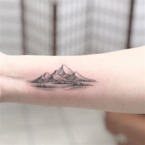 Geometric Tattoo Elements, Geometric Mountain Tattoo, Mountain Range Tattoo, Mountain Tattoo ...