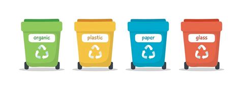 Download Waste sorting illustration with different colorful garbage ...