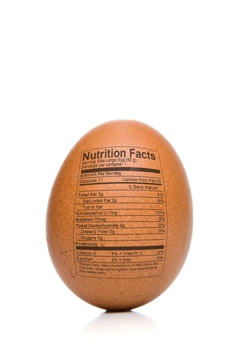 Egg Nutrition Facts Royalty Free Stock Image - Image: 10839216